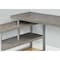 Monarch Specialties Computer Desk, Home Office, Corner, Storage Shelves, 60"L, L Shape, Work, Laptop, Metal, Grey I 7586 - alternate 4